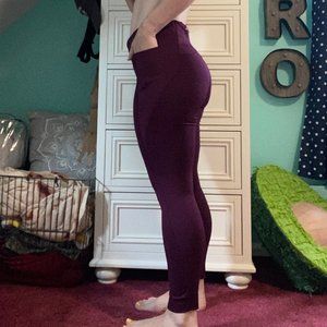 Athleta Velocity 7/8 Tights (Burgundy)
